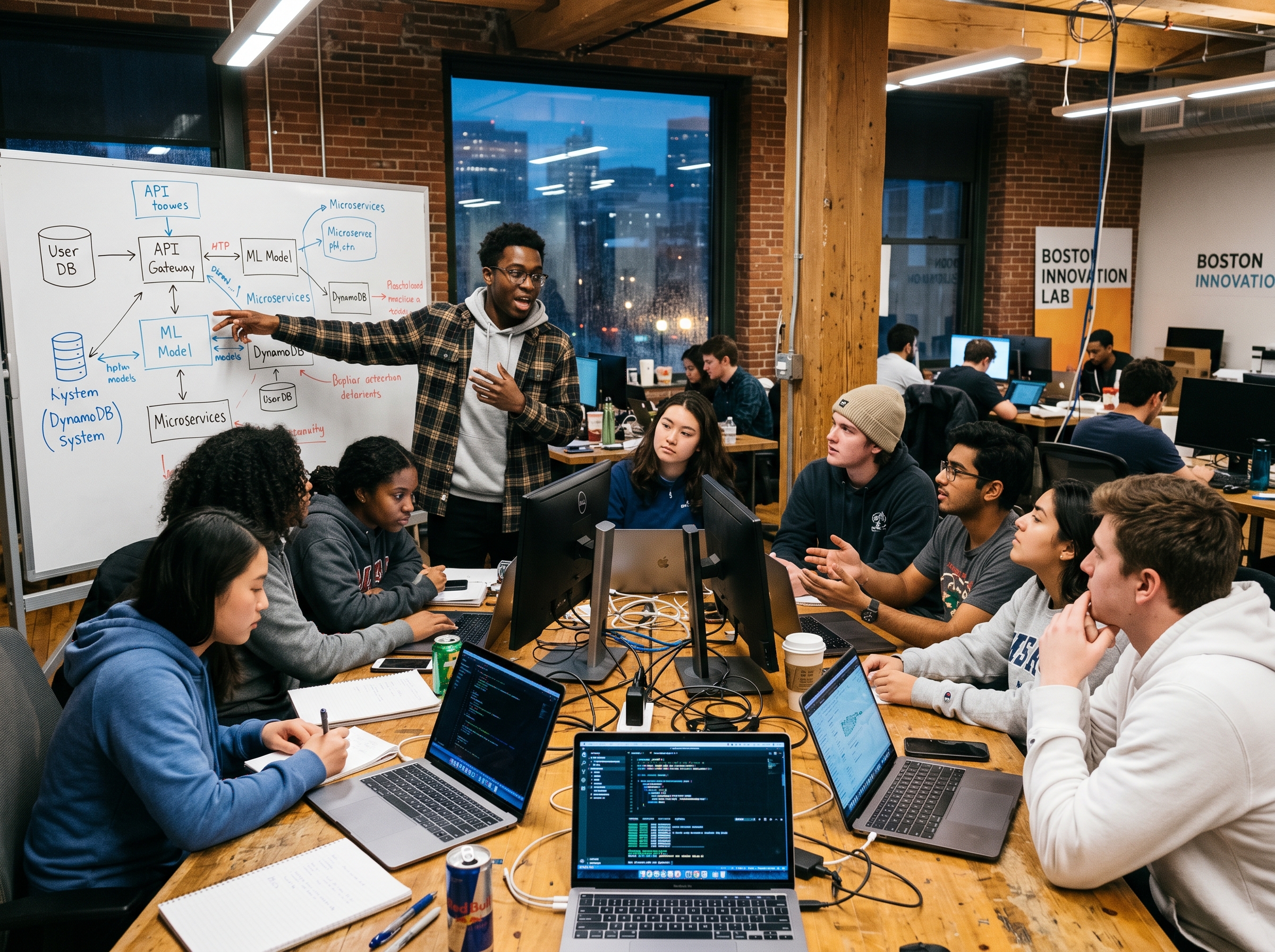 A workshop in progress at a Boston Blockchain Innovation session