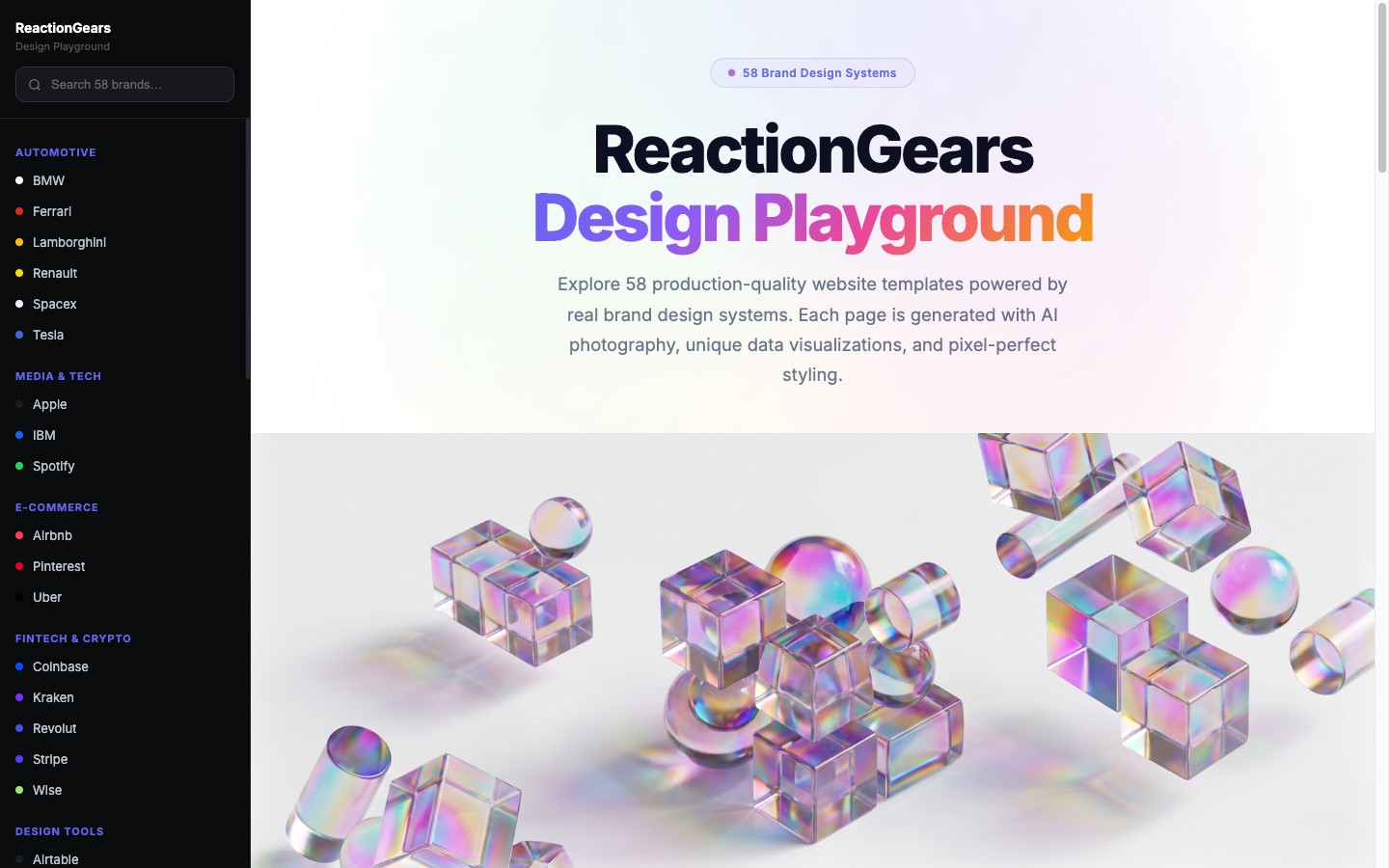 Design Playground brand systems