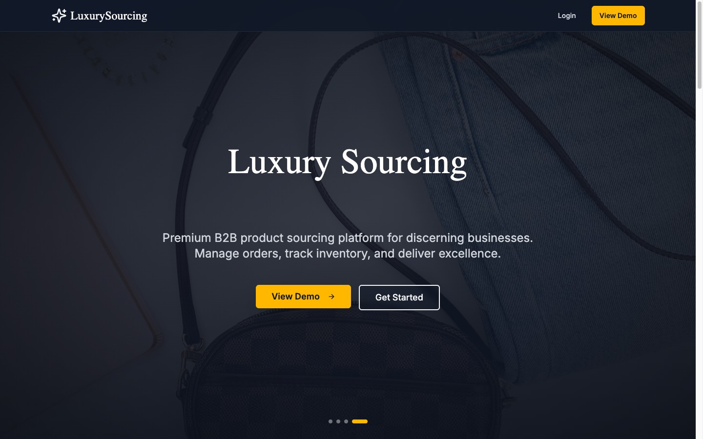 Luxury Sourcing B2B platform